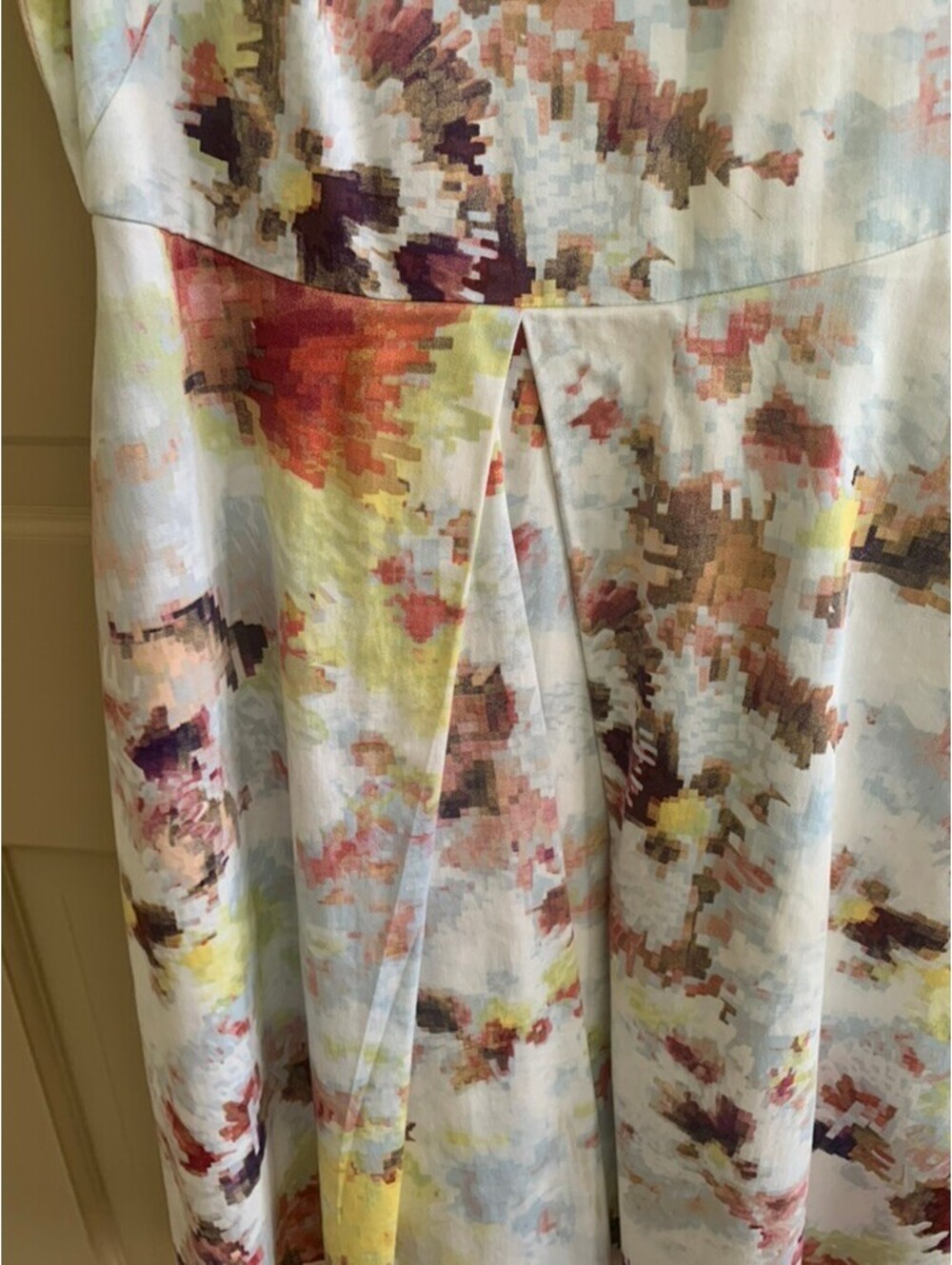 Hunter Bell NY Size 0 Watercolor Floral Print Fit and Flare Dress - Picture 6 of 8